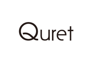 czarne logo marki quret prezentowane na białym tle