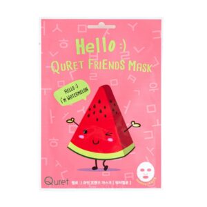Quret Hello Friends Mask Watermelon - Nawilżająca maska w płachcie z ekstraktem z arbuza