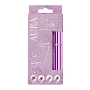 AURA Zestaw pędzli do makijażu oczu - Fioletowy