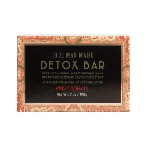 18.21 Man Made Detox Bar Soap Sweet Tobacco Detoksykująco-nawilżające mydło w kostce  198g