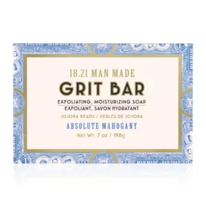 18.21 Man Made Grit Bar Soap Absolute Mahogany Złuszczająco-nawilżające mydło w kostce 198g