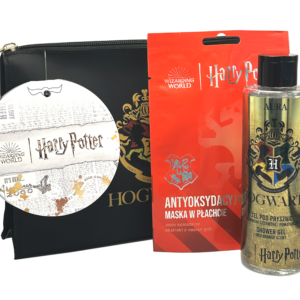 Harry Potter zestaw  z kosmetyczką Hogwarts , żel 200ml ,maseczka na twarz Gryffindor