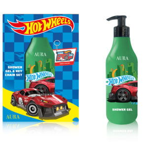 HOT WHEELS  Zestaw Żel pod Prysznic zielony  + breloczek