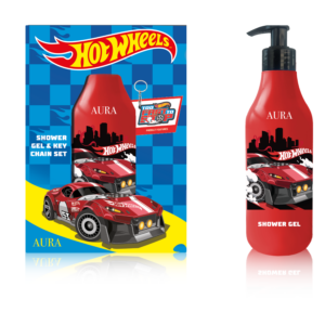 HOT WHEELS  Zestaw Żel pod Prysznic czerwony  + breloczek