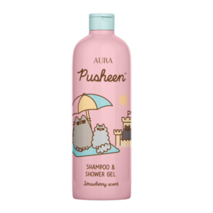 PUSHEEN szampon & żel pod prysznic truskawka miętowy 500ml
