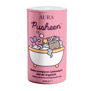 PUSHEEN KOLORYZUJĄCA I PIENIĄCA SIĘ SÓL DO KĄPIELI W SHAKERZE 250g