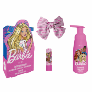 BARBIE ZESTAW DO PIELĘGNACJI CIAŁA I UST & SPINKA