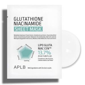 APLB Maska w płachcie rozjaśniająca z glutationem i niacynamidem
