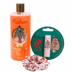 Pusheen Zestaw Świąteczny – , Pomadka, Żel  ,Gumka 🎁 Prezent