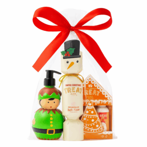 Świąteczny zestaw kosmetyczny prezent – Elf, Bałwan, Piernikowy Domek