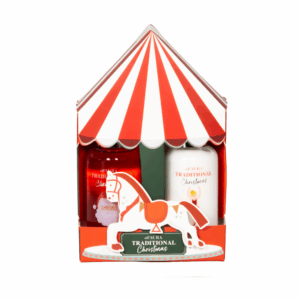 Zestaw kosmetyków świątecznych AURA Christmas –  żel pod prysznic 100 ml + balsam do ciała 100 ml