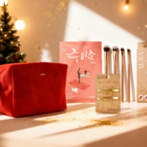 Zestaw Akcesoriów do Makijażu z Kosmetyczką ALL AURA