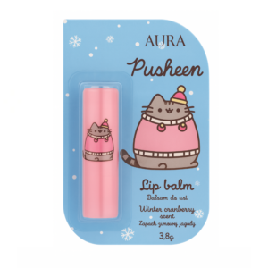 Pusheen balsam  do ust w sztyfcie o zapachu zimowej jagody  3,8 g.