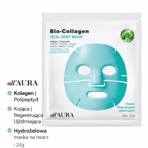 Hydrożelowa maska do twarzy kolagen peptydy Centella nawilżająca regenerująca all'AURA