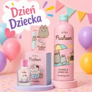 PUSHEEN Zestaw Kosmetyczny na Dzień Dziecka – słodki prezent dla dziewczynki 