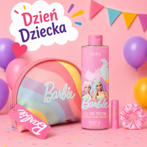BARBIE Zestaw do Pielęgnacji Ciała z Kosmetyczką – Idealny Prezent na Dzień Dziecka