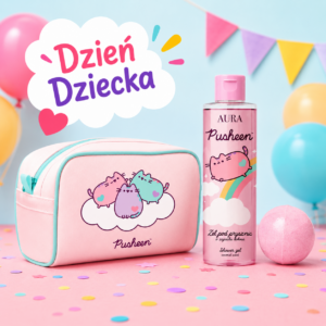 PUSHEEN ZESTAW KOSMETYCZKA&ŻEL&KULA