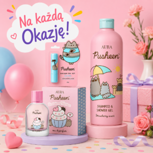 PUSHEEN Zestaw Kosmetyczny na Dzień Dziecka – słodki prezent dla dziewczynki 