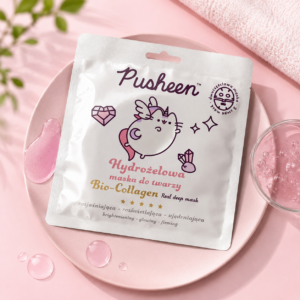 PUSHEEN Hydrożelowa Maska do Twarzy Rozjaśniająca i Ujędrniająca