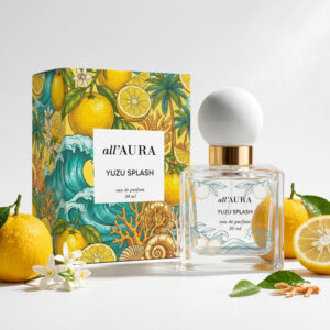 all'Aura Yuzu Splash Woda Perfumowana EDP – Świeży Owocowo-Gourmandowy Zapach z Maliną, Karmelem i Wanilią
